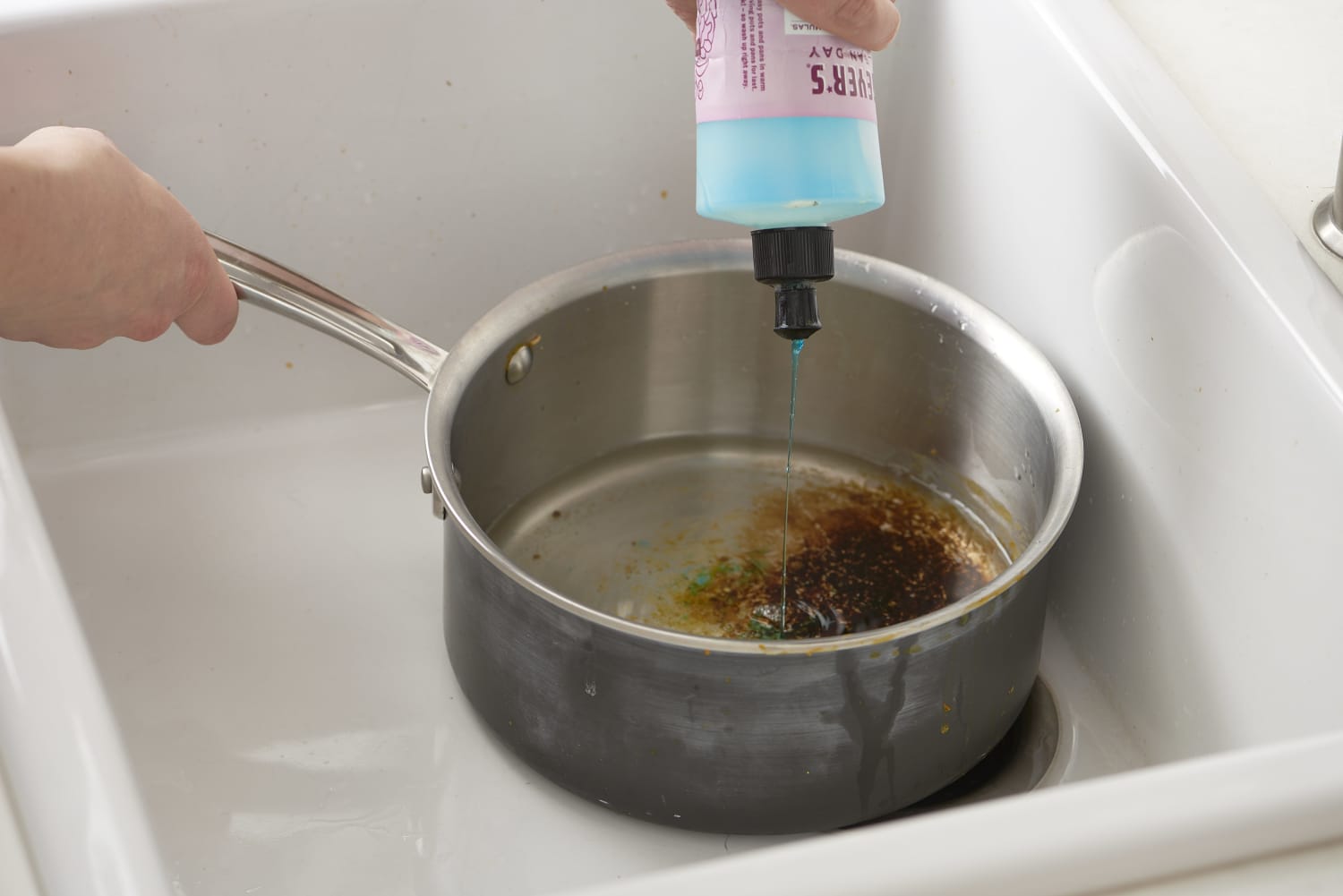 how to clean burnt pot