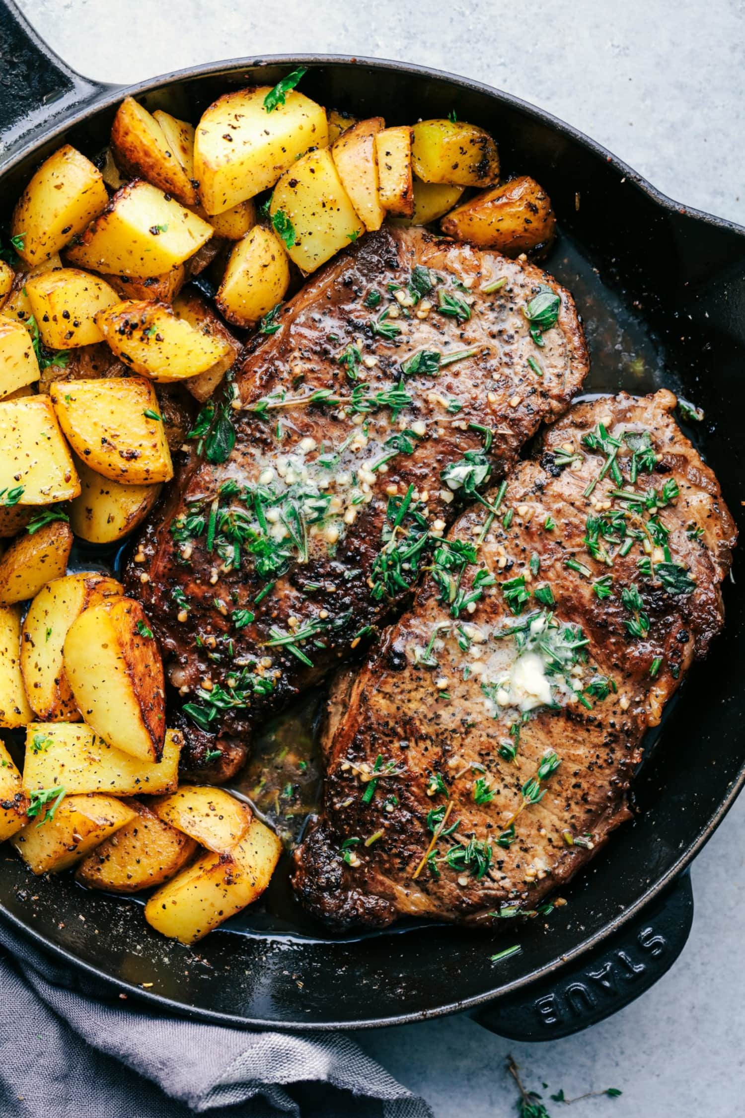 Dinner Is Never Boring with Garlicky Steak and Potatoes | Kitchn