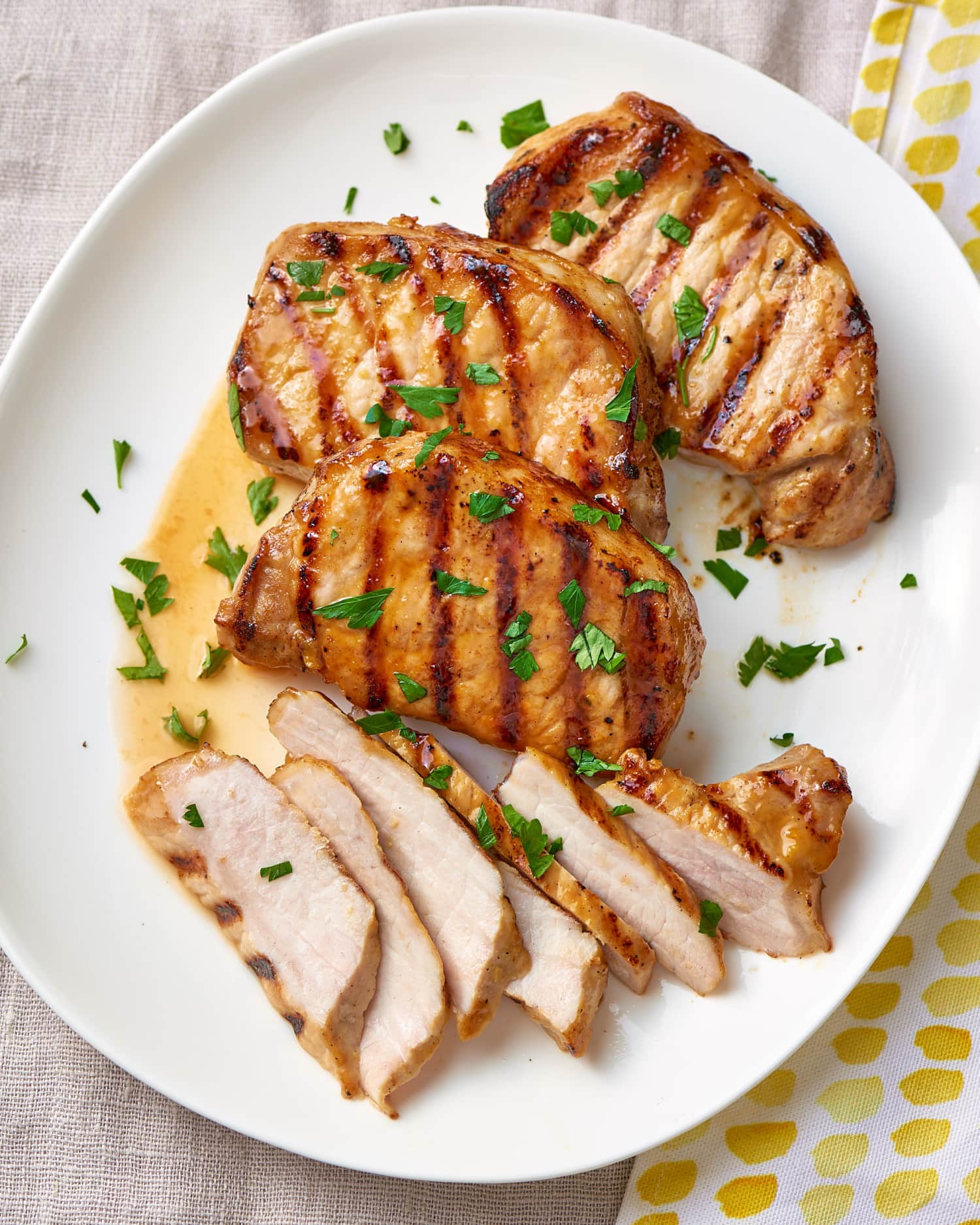 Recipe: Easy Grilled Pork Chops with Sweet & Tangy Mustard Glaze | Kitchn