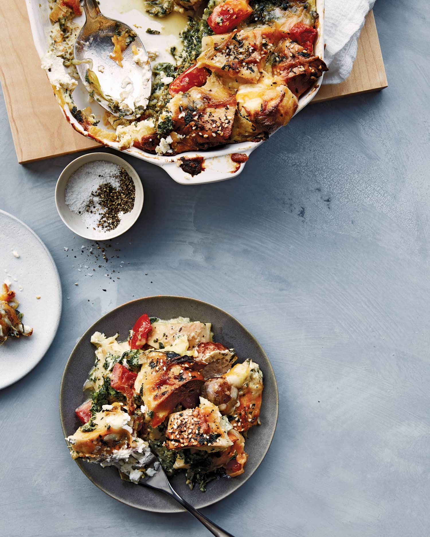 Chrissy Teigen's Everything Bagel Cream Cheese Breakfast Bake