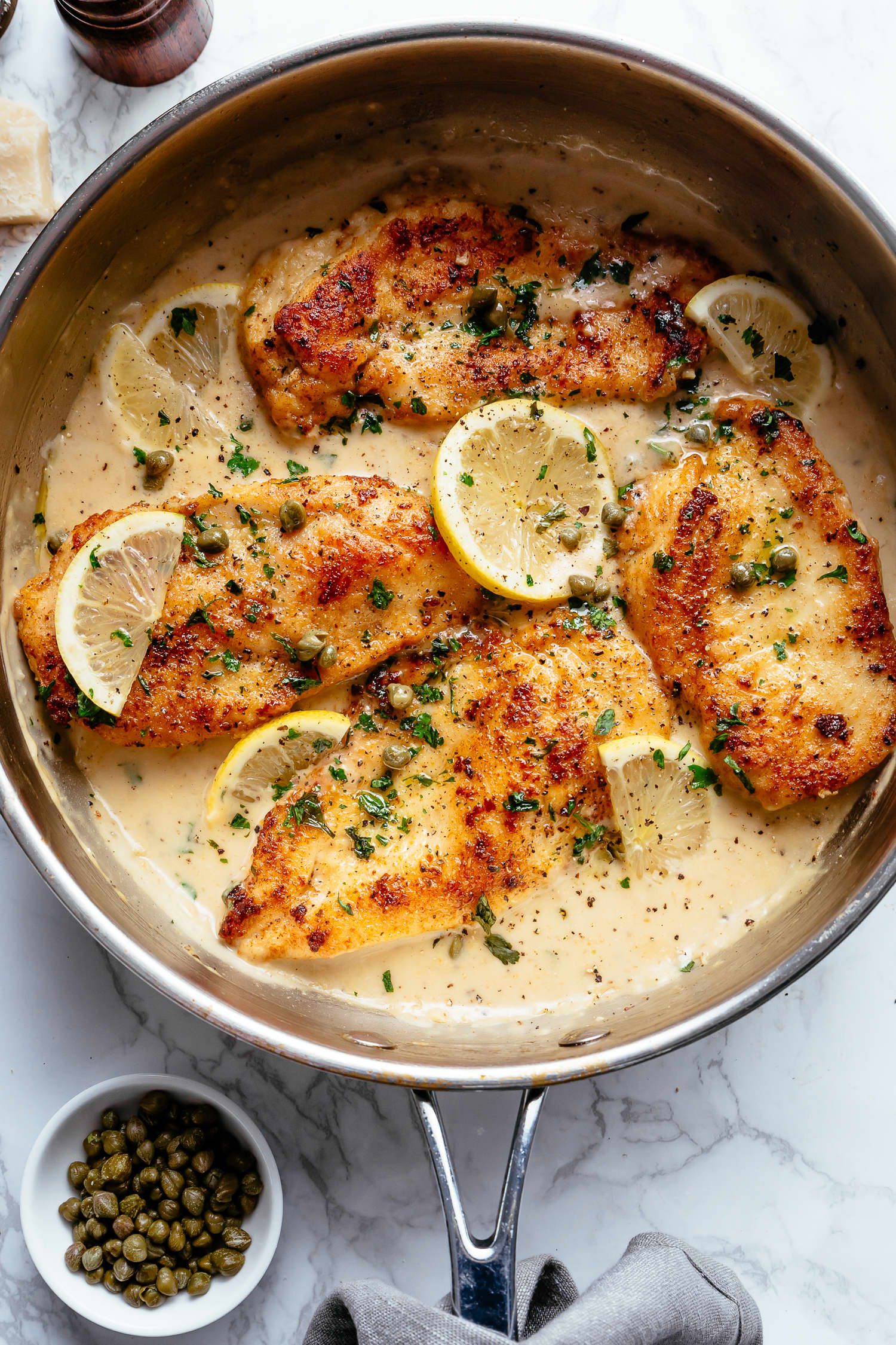 Creamy Lemon Parmesan Chicken Piccata Is a Weeknight Hero
