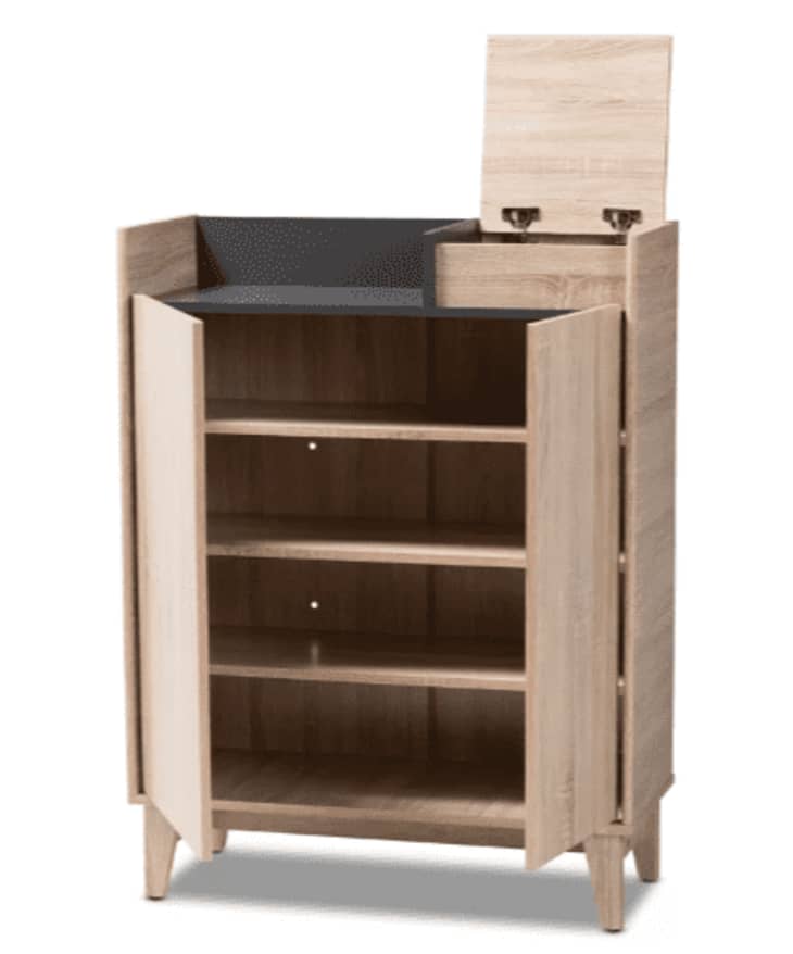 Product Image: 2-Door Wood Entryway 10 Pair Shoe Storage Cabinet