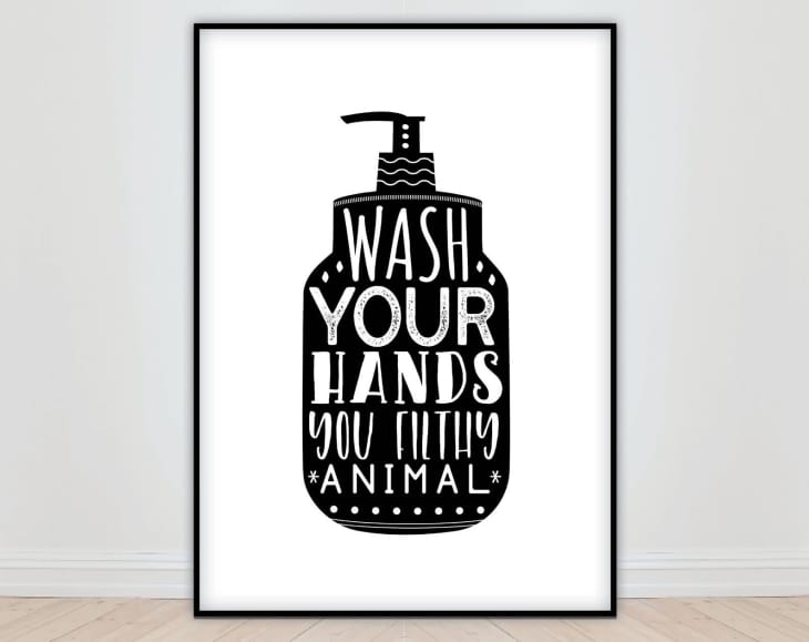 Product Image: Wash Your Hands Print