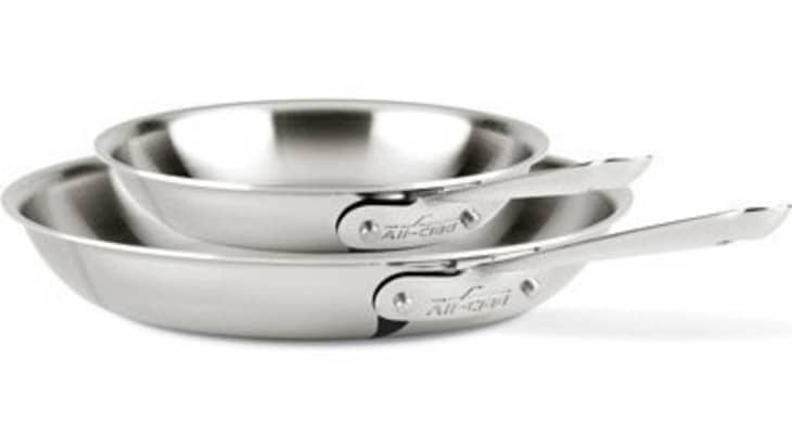 All-Clad D3 Stainless Steel 8- and 10-Inch Fry Pan Set at Amazon