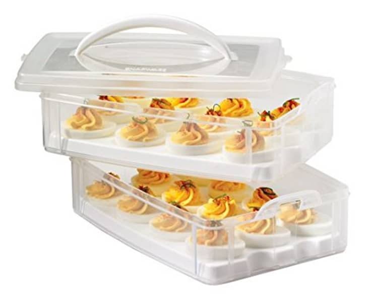 Snapware 2-Layer Container with Egg Holder Trays at Amazon