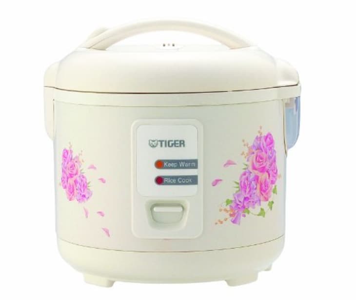 Tiger 5.5-Cup Rice Cooker and Warmer with Steam Basket at Amazon