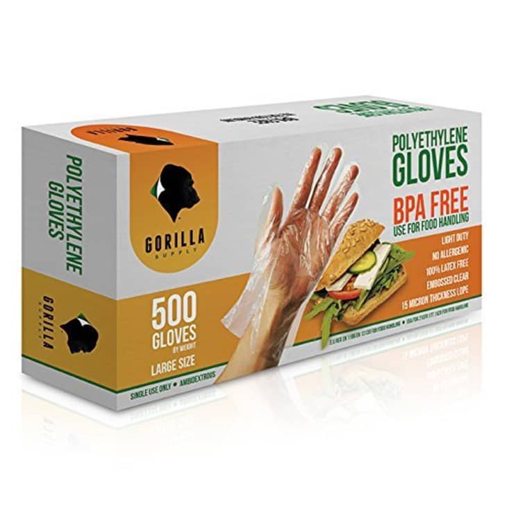 Disposable Poly PE Gloves at Amazon