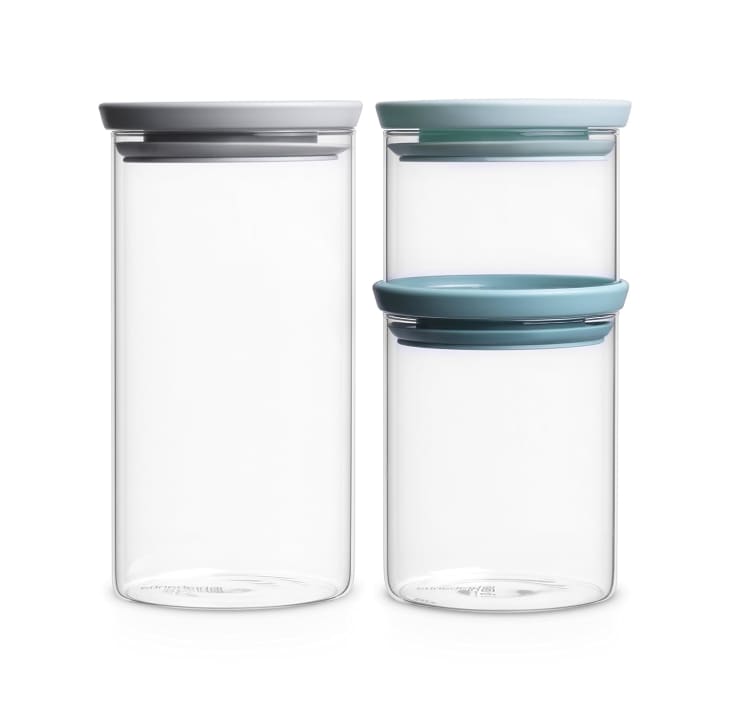 Brabantia Stackable Glass Food Storage Containers, Set of 3 at null