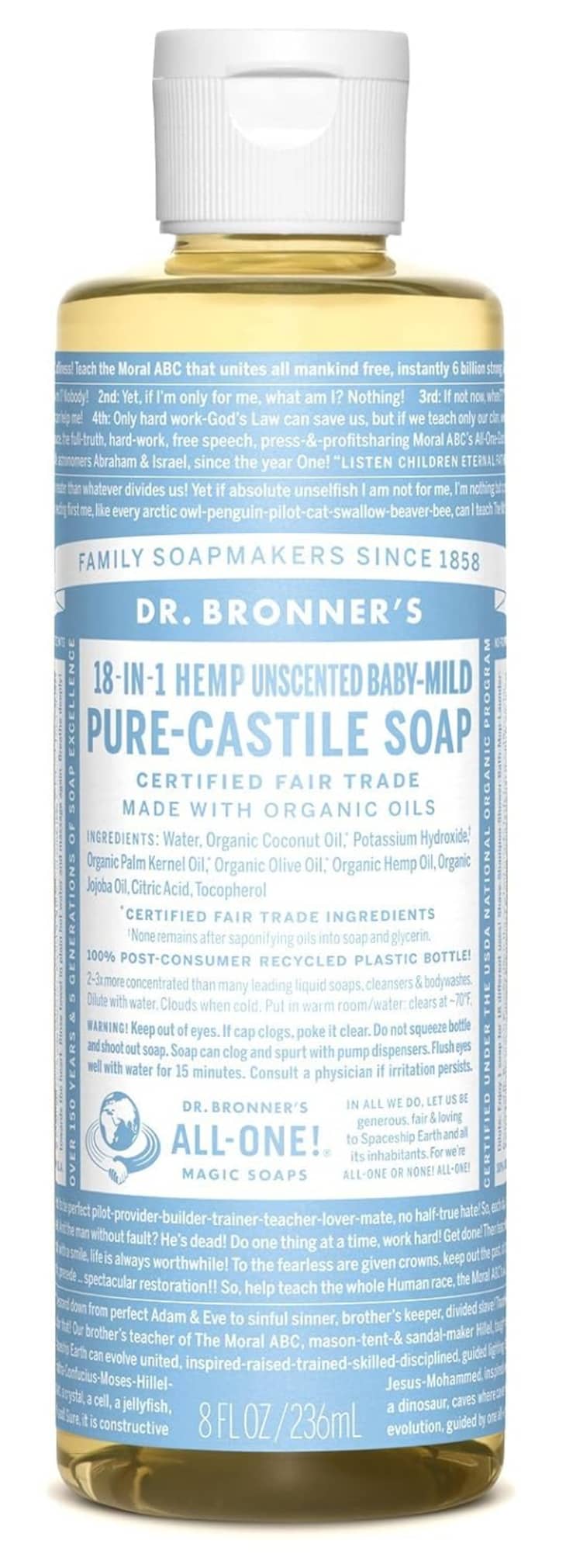Dr. Bronner's Castile Soap Unscented