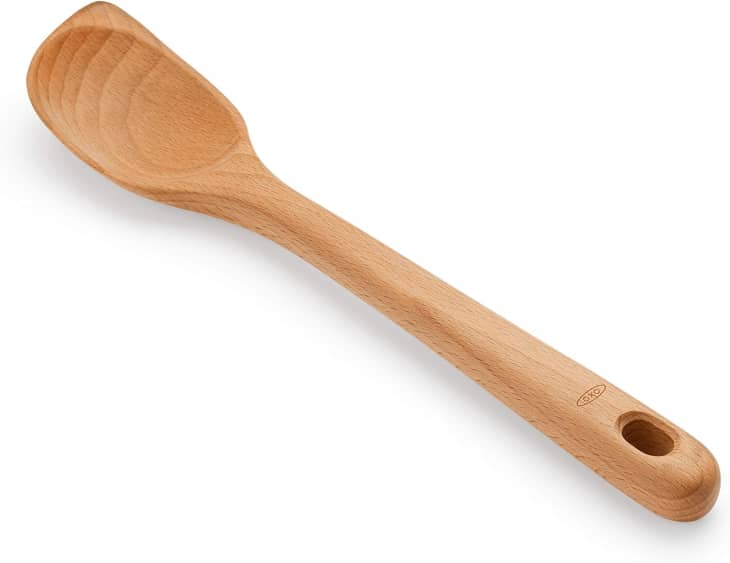OXO Good Grips Wooden Corner Spoon & Scraper at Amazon
