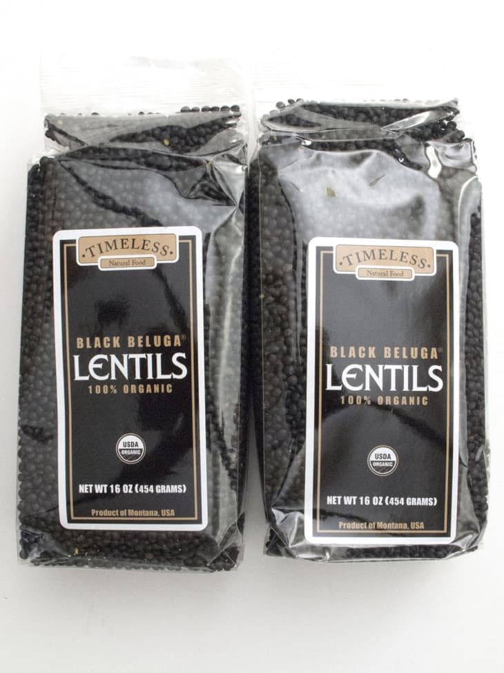 Certified 100% Organic Black Beluga Lentils at Amazon