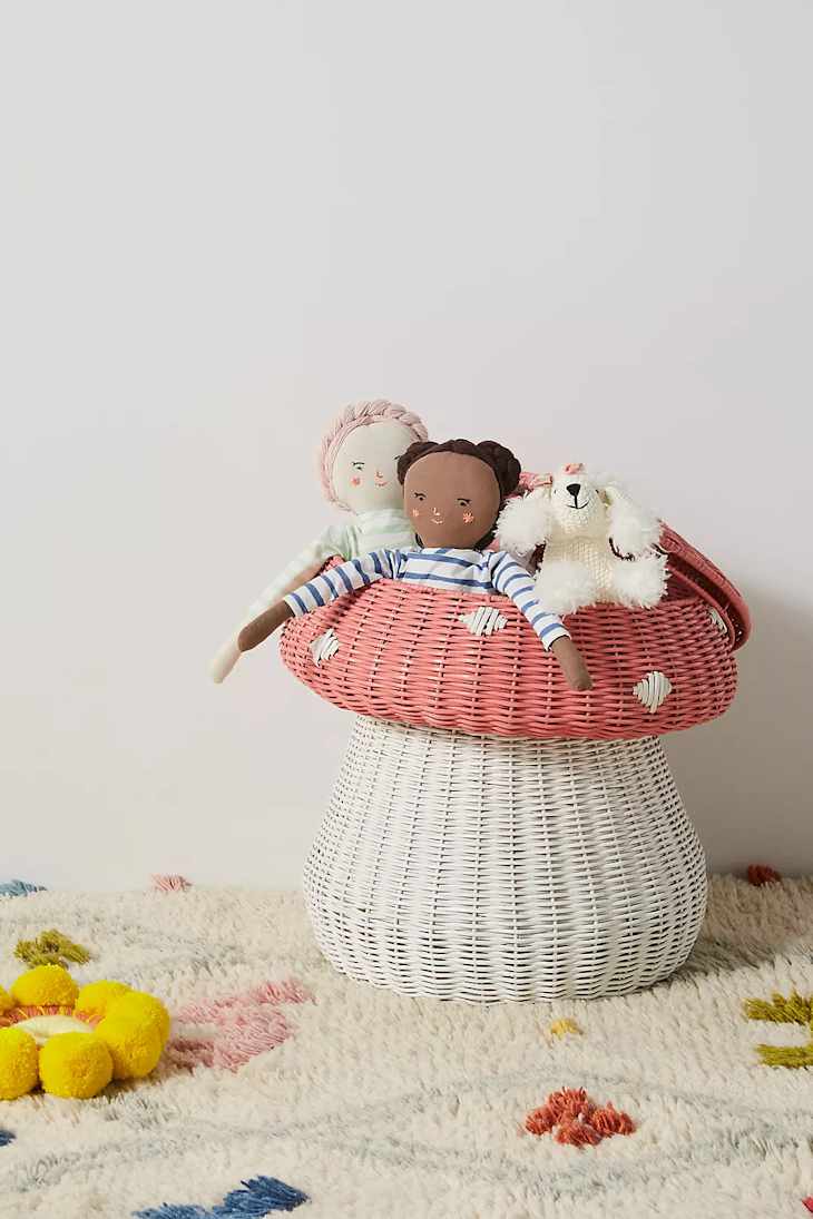 thumbnail image 2 of Clastyle Woodland Animals Bear Fox Raccoon Tree Baby Gift Storage Basket Deer Owl Collapsible Rectangular Shelf Toy Book Clothes Towel Bin Nursery Sh 2 of 14