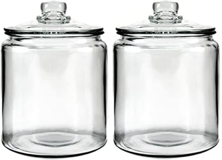 Heritage Hill Glass Jar with Lid, Set of 2 at Amazon