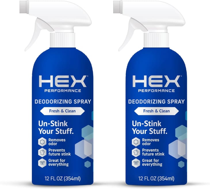 HEX Performance Fragrance-Free Deodorizing Spray, 2-Pack at Amazon