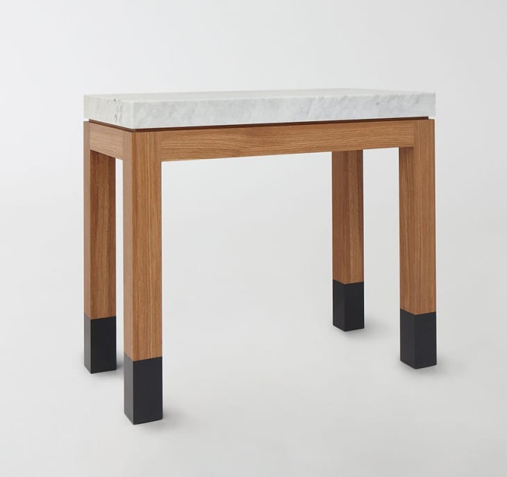 Marble Parsons Table at null