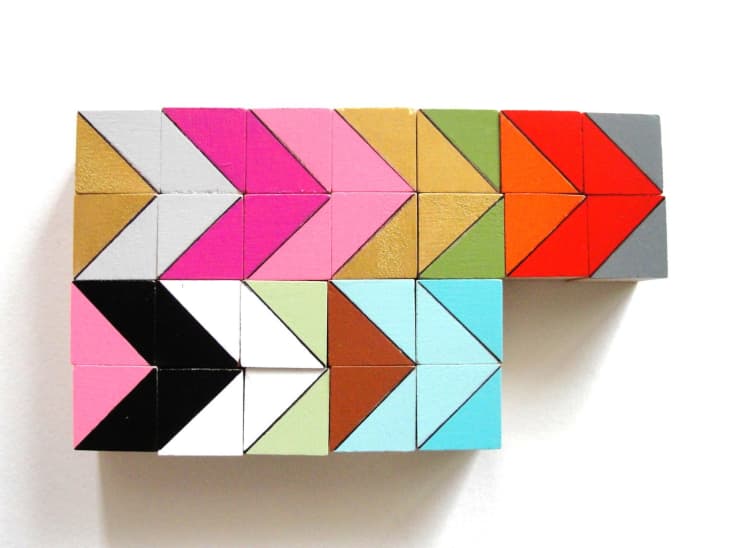 Austin Color Block Magnets from Cuppa Color at Etsy