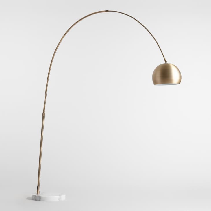 Product Image: Brass Arc and Marble Jayson Floor Lamp at World Market