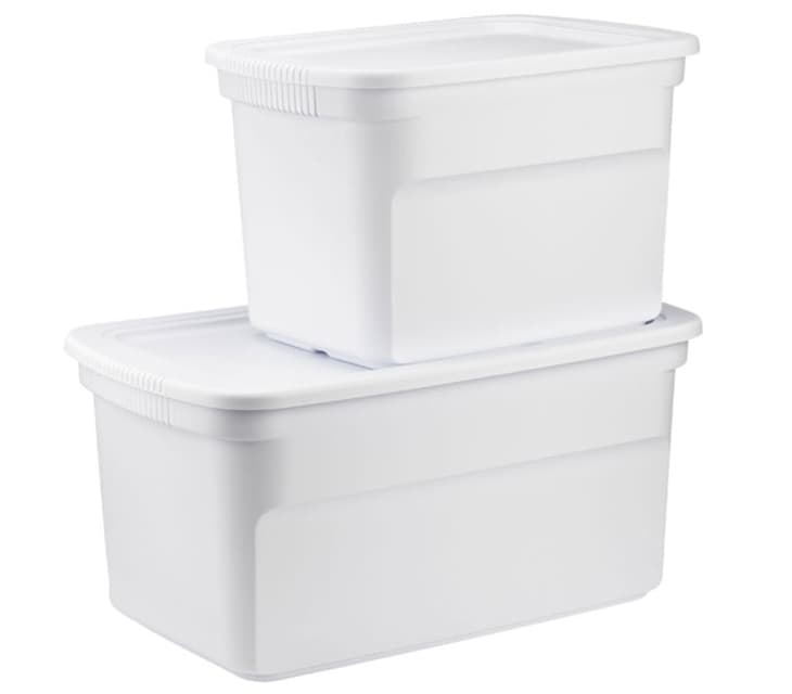 White Tote Boxes at Container Store