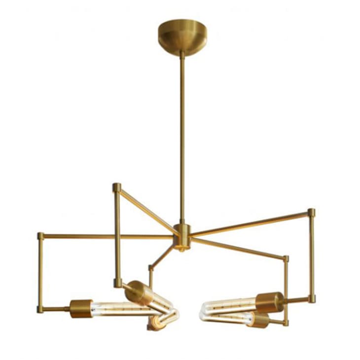 Product Image: Boomer T9 Chandelier in Brushed Brass at Lightology