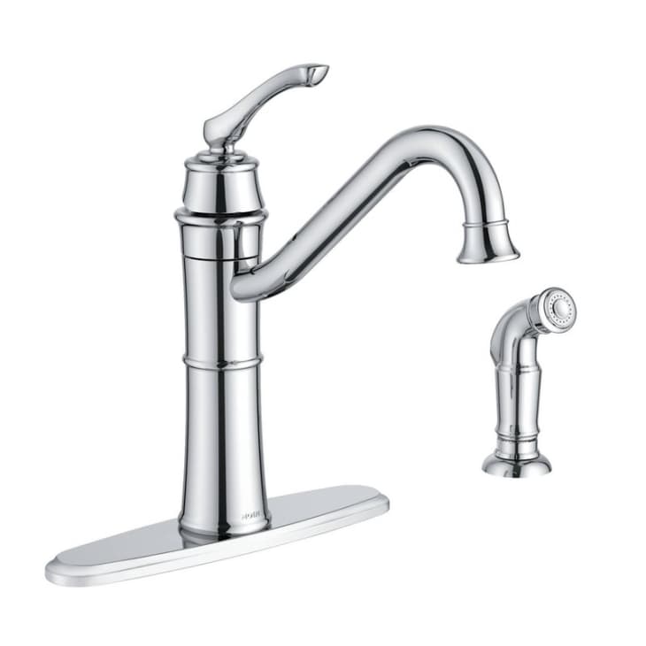 Moen High-Arc Kitchen Faucet with Side Spray at null