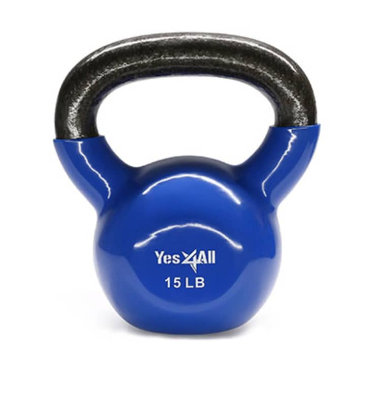 Product Image: Yes4All Vinyl Coated Kettlebell, 15 Pounds