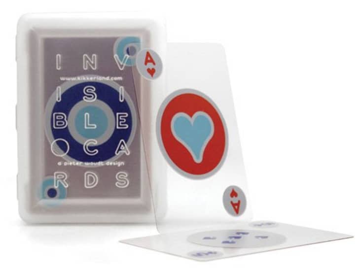 Product Image: Kikkerland Invisible Playing Cards