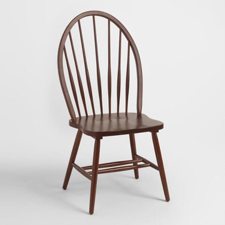 Product Image: World Market Mahogany Leyla Round Back Windsor Chairs, Set of Two