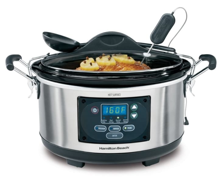 Product Image: Hamilton Beach Set 'n Forget Programmable Slow Cooker With Temperature Probe, 6-Quart