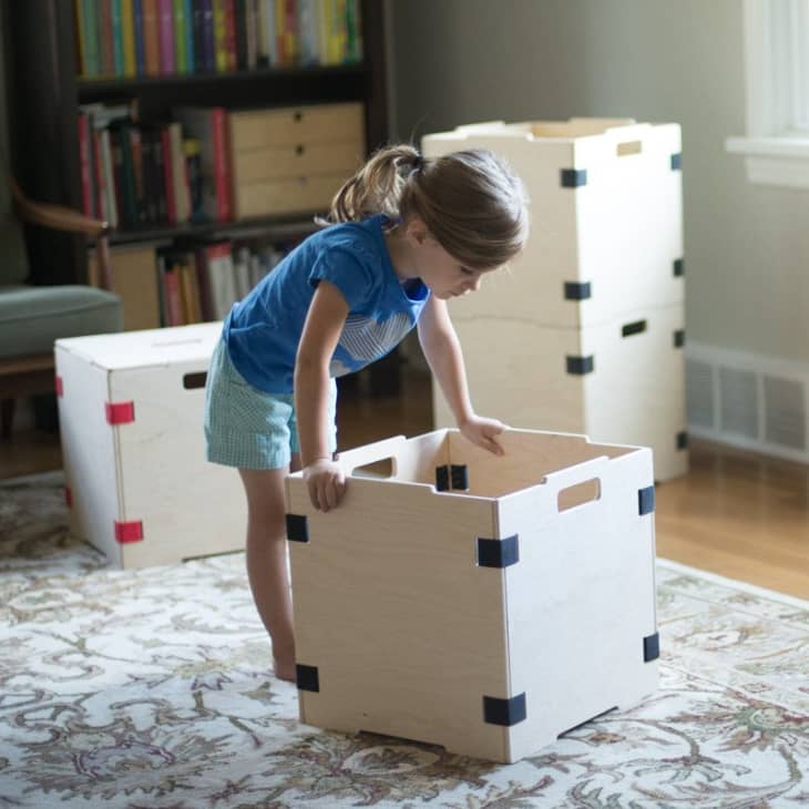 Stackable Wood Cube Storage Box at Sprout 