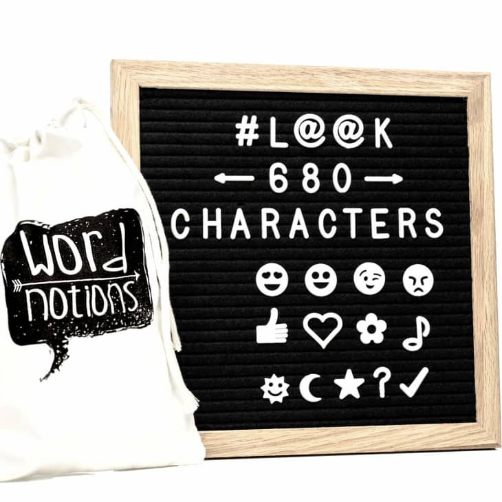 Product Image: Felt Letter Board With Letters and Emoji