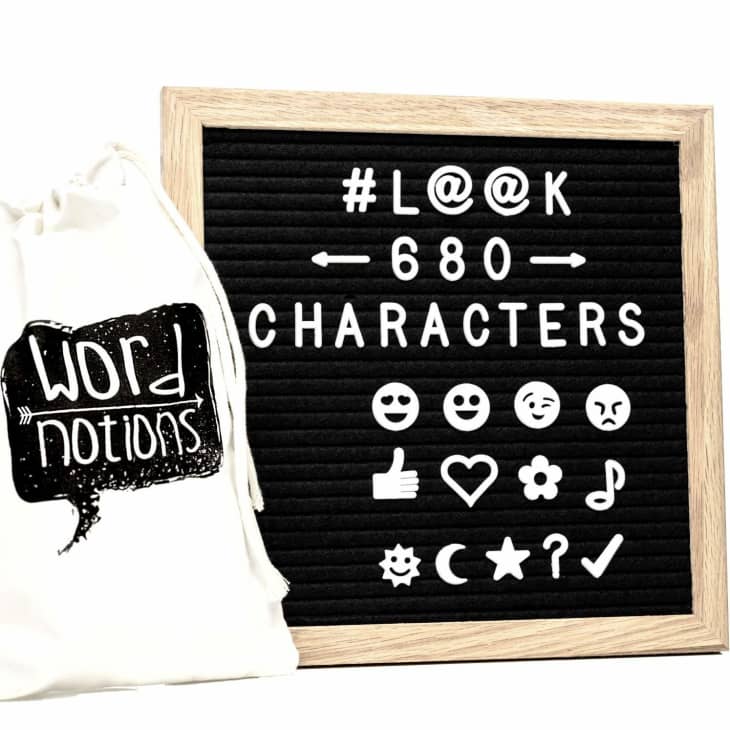 Felt Letter Board With Letters and Emoji at Amazon