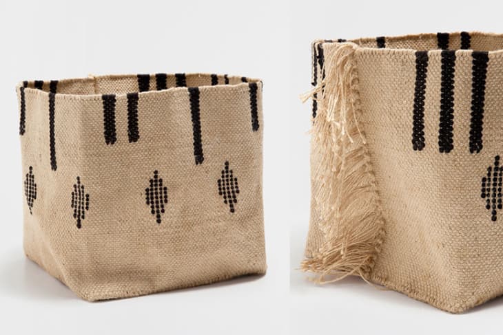 Product Image: Patterned Basket with Fringe 1