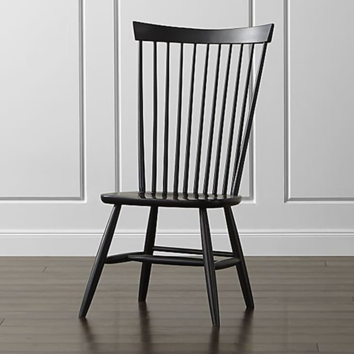 Product Image: Crate & Barrel Marlow II Black Wood Dining Chair