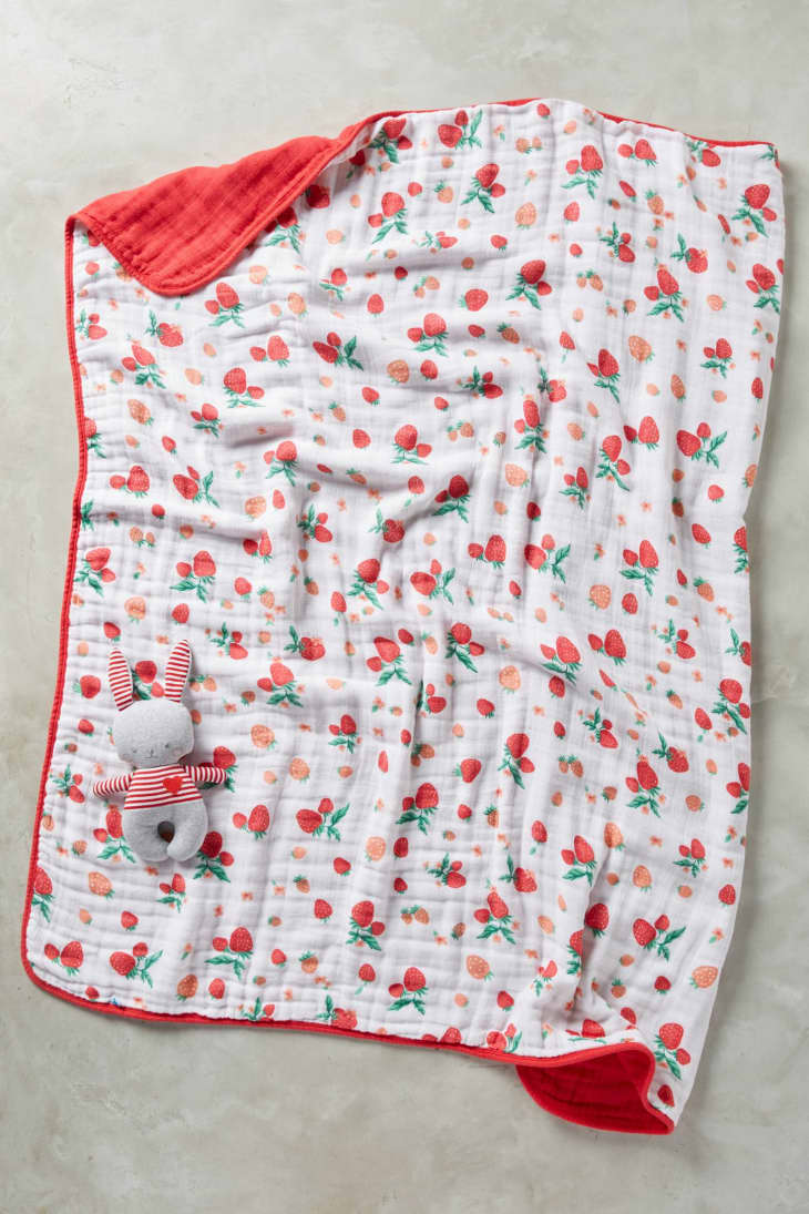 Product Image: Little Unicorn Berry & Blossom Toddler Quilt and Playmate