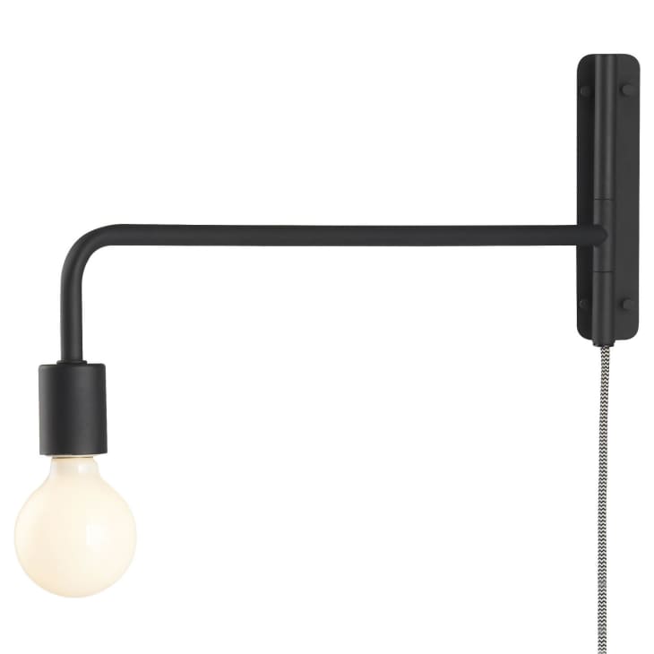Swing Arm Black Wall Sconce at CB2