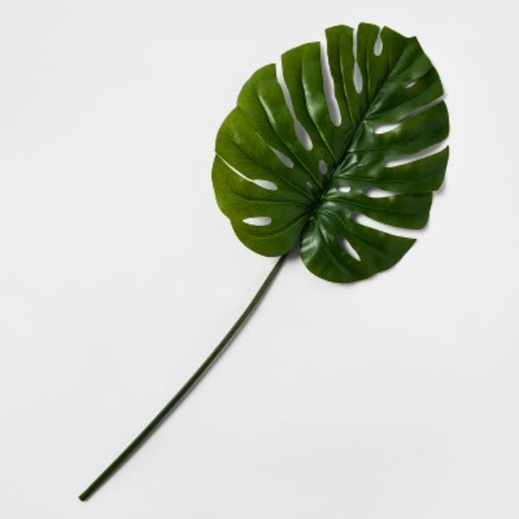 Product Image: 40″ Artificial Monstera Leaf Stem Green