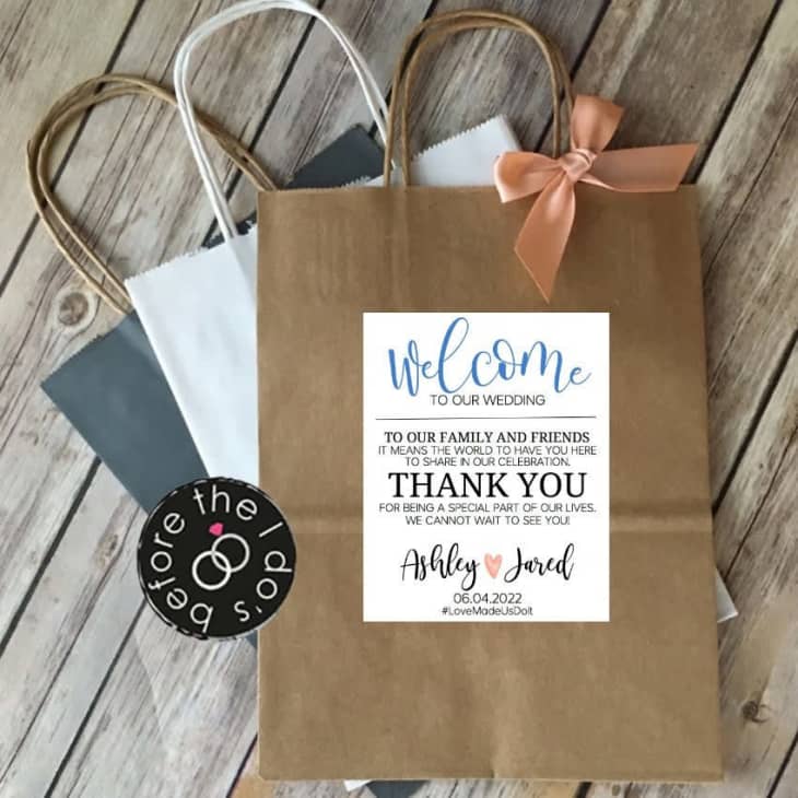 Welcome baskets for hotel sales wedding guests
