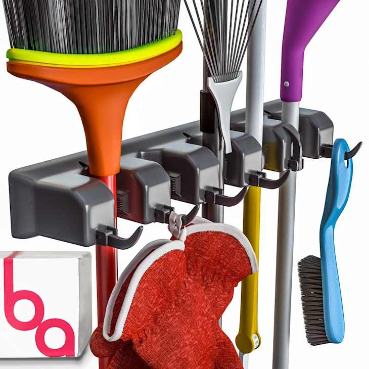 Broom organizer clearance