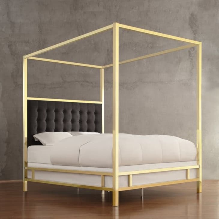 Gold king shop canopy bed