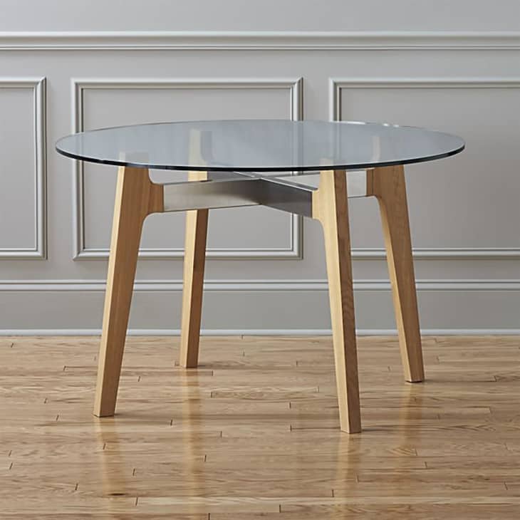 Round glass outlet dining table ikea
