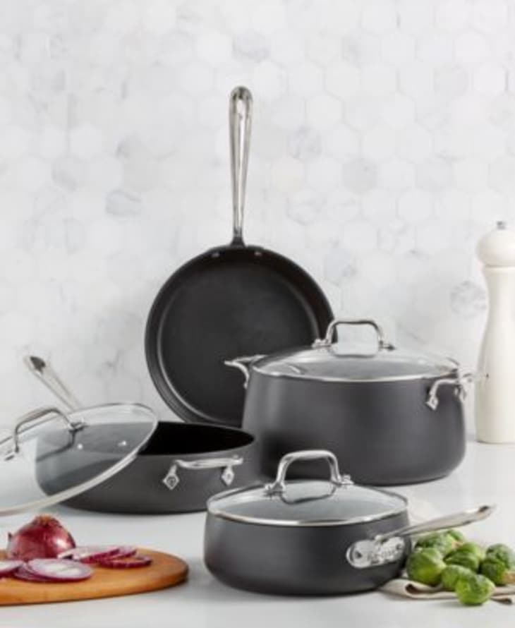All Clad 7 Piece Nonstick Cookware Set Sale The Kitchn