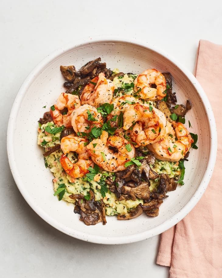 Trader Joe's Polenta Shrimp Bowl Recipe Idea Kitchn