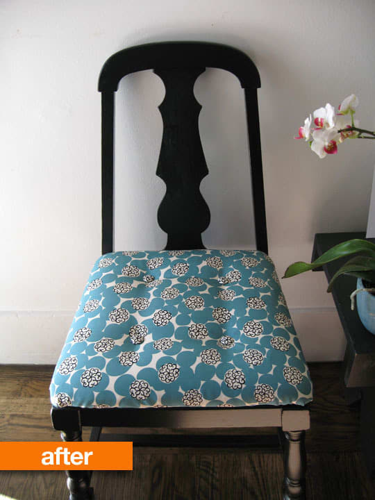 Before After How To Tufted Dining Chair Seat Cushion