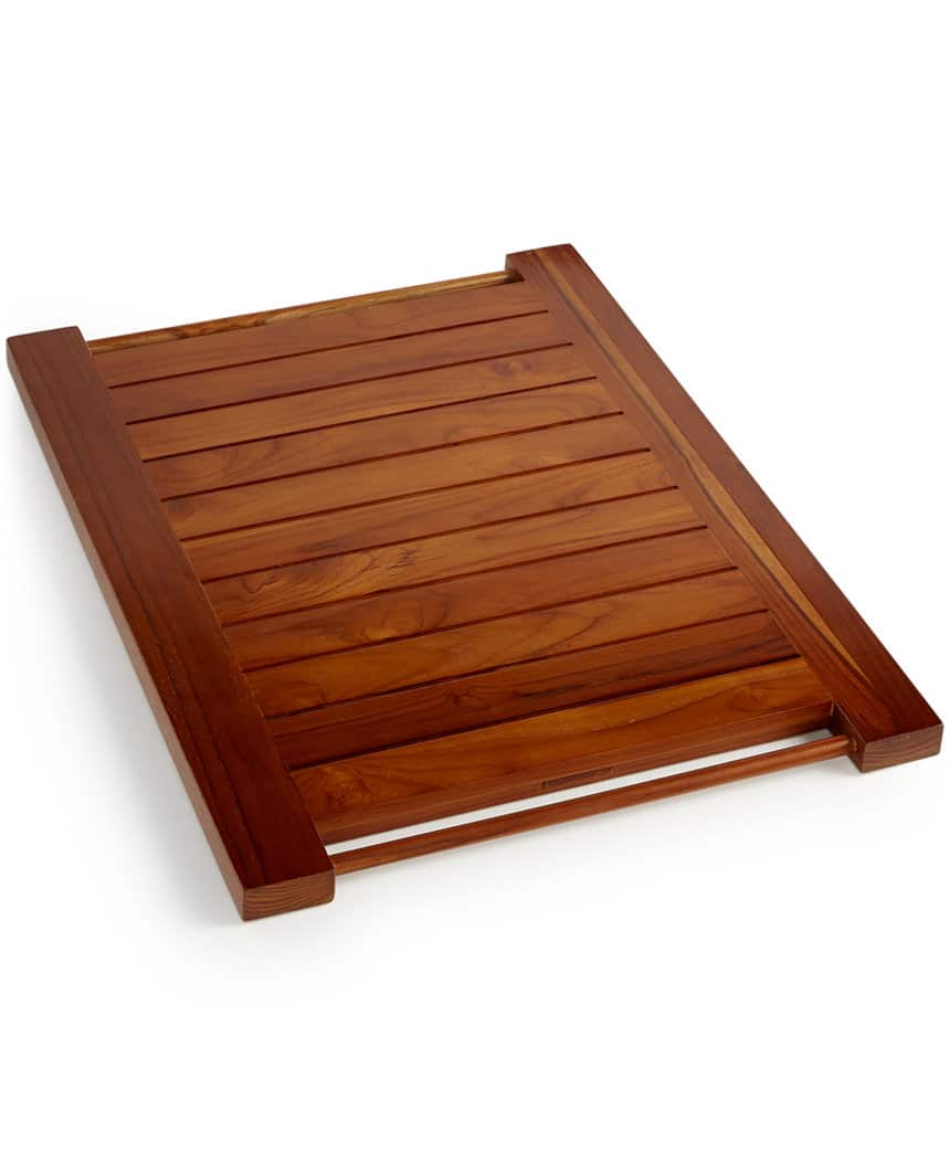 Create A Spa Bathroom 11 Wooden Bath Mats Apartment Therapy