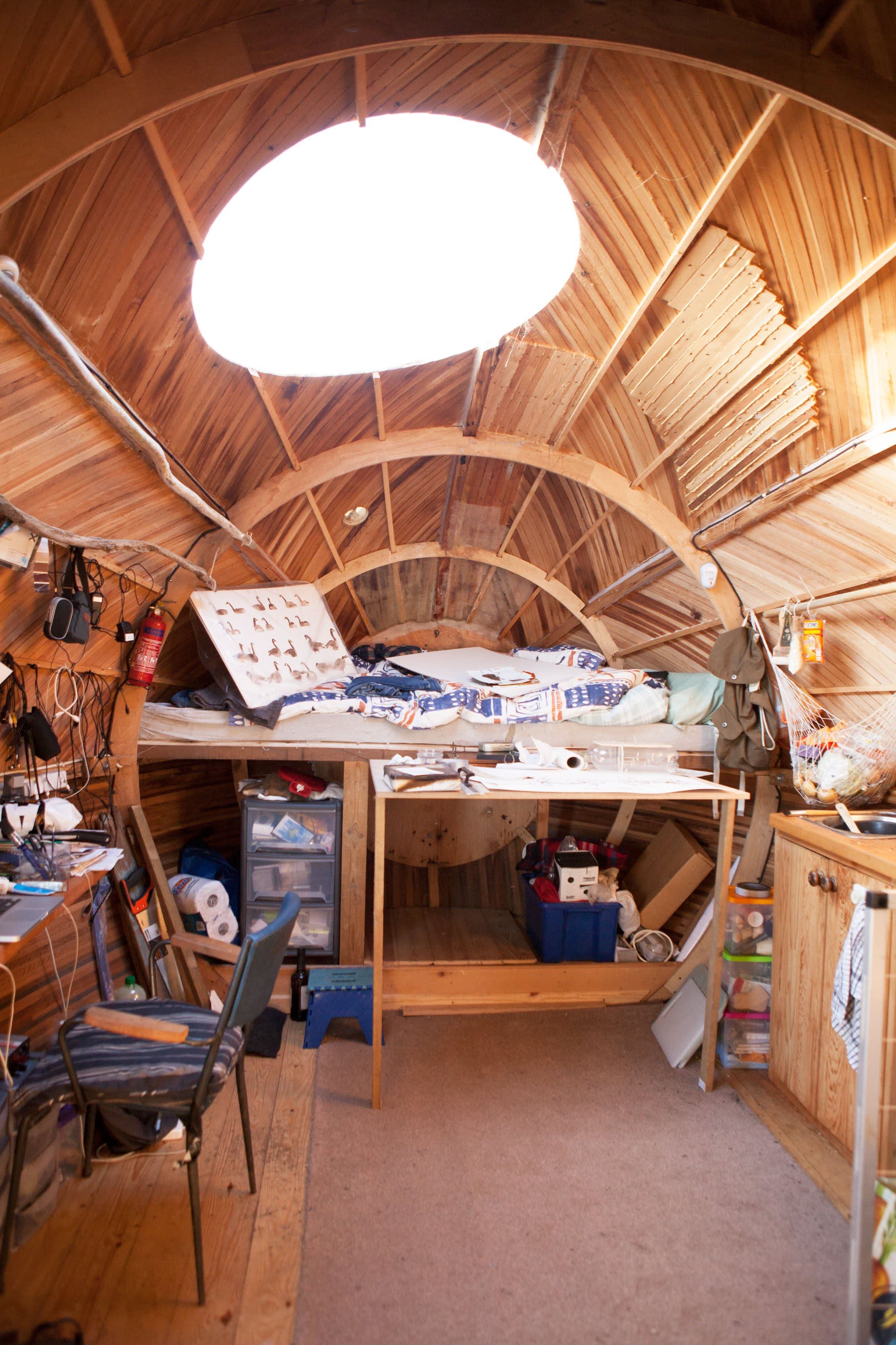 House Tour A Giant Wooden EggShaped Home in the UK Apartment Therapy