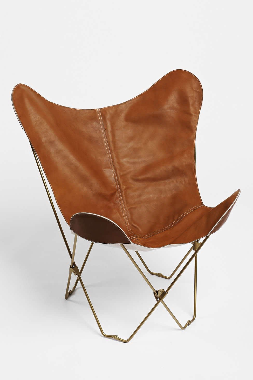 High Low Leather Sling Chairs Apartment Therapy