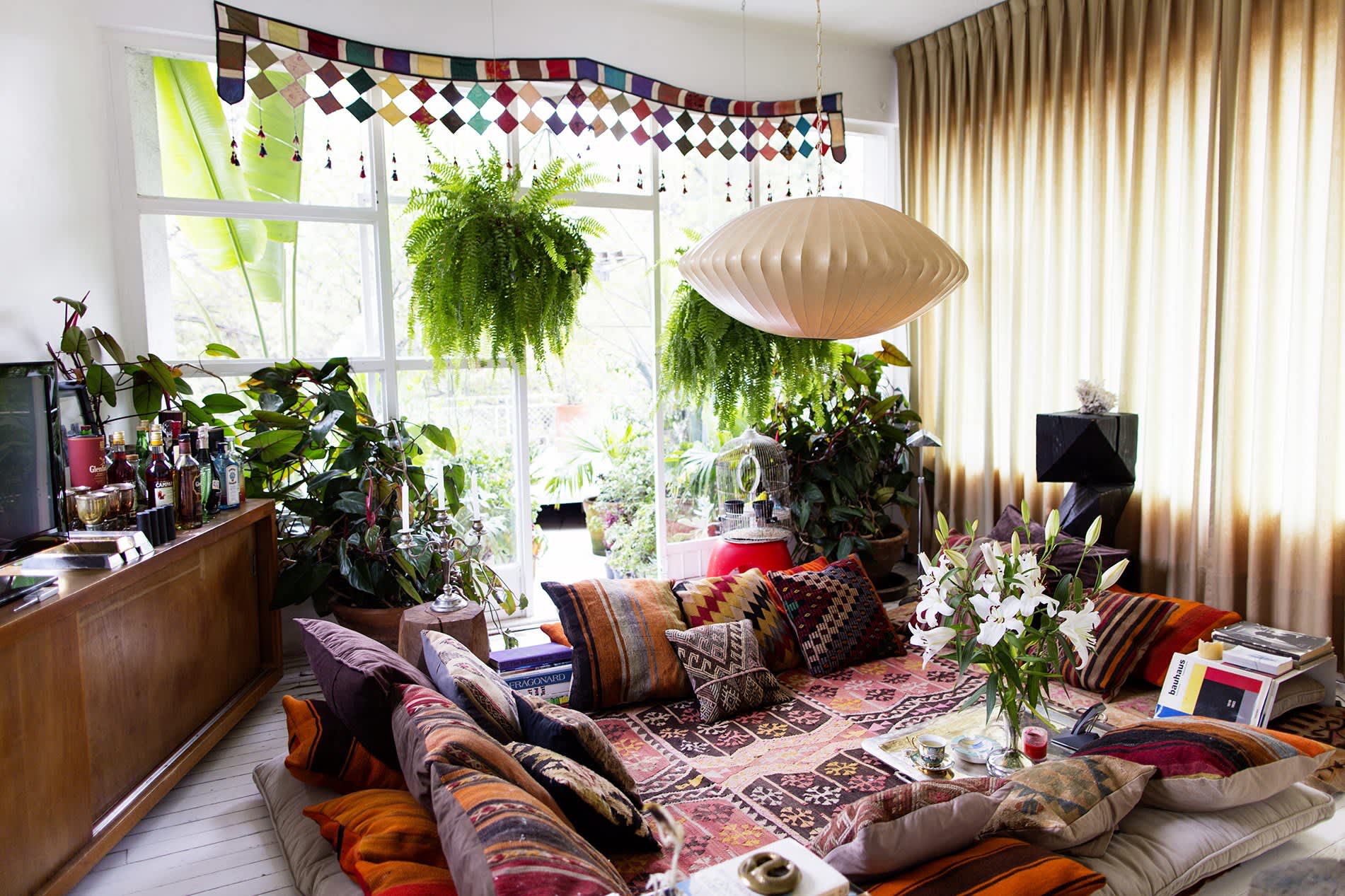 Beautiful Oversized Hanging Plants Apartment Therapy