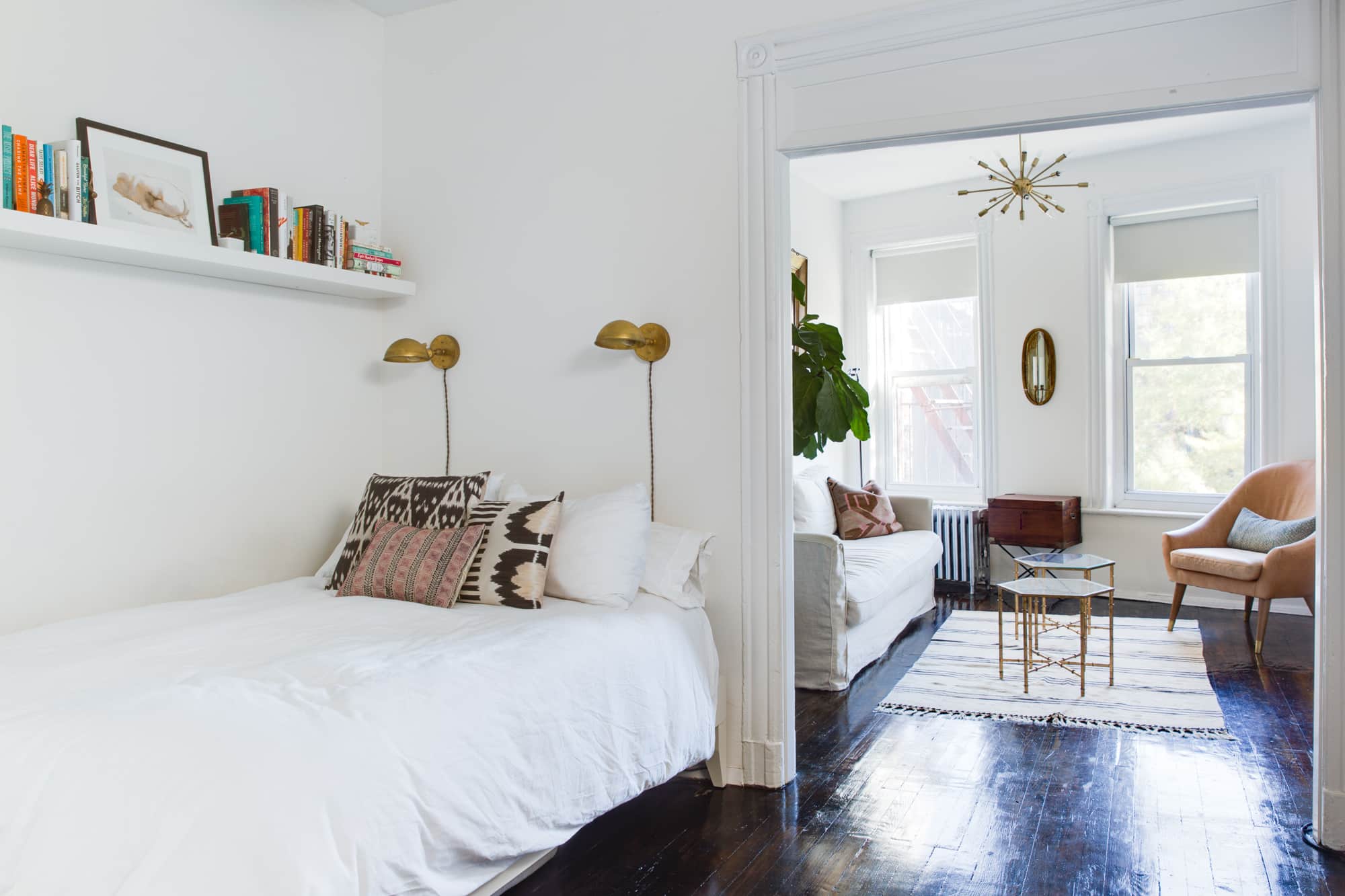 House Tour: NYC Railroad Apartment Design Solutions