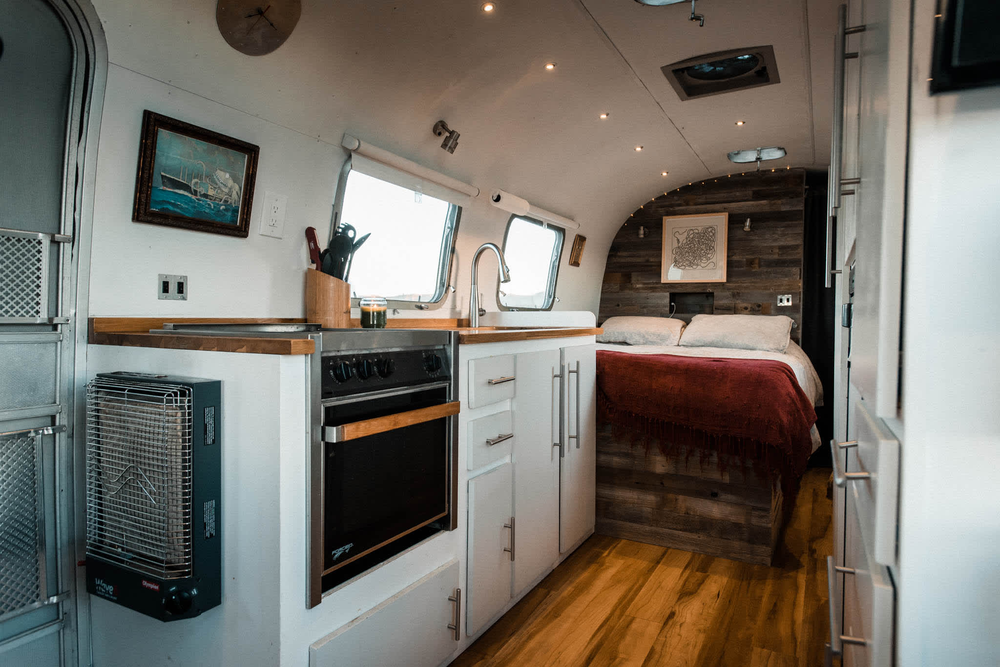 Tiny Home Tour Diy Remodel Of A 72 Airstream Trailer Apartment