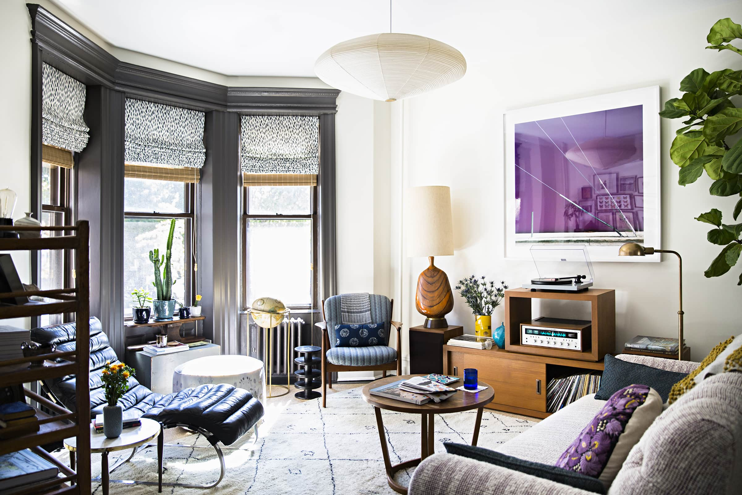 Brooklyn House Tour Studio Four Nyc Wallpaper Apartment Therapy